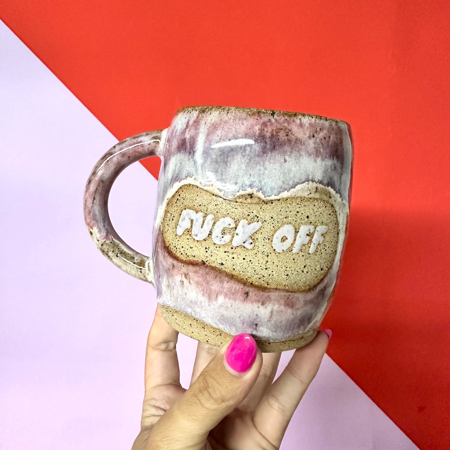 FUCK OFF Glazed Mug #2