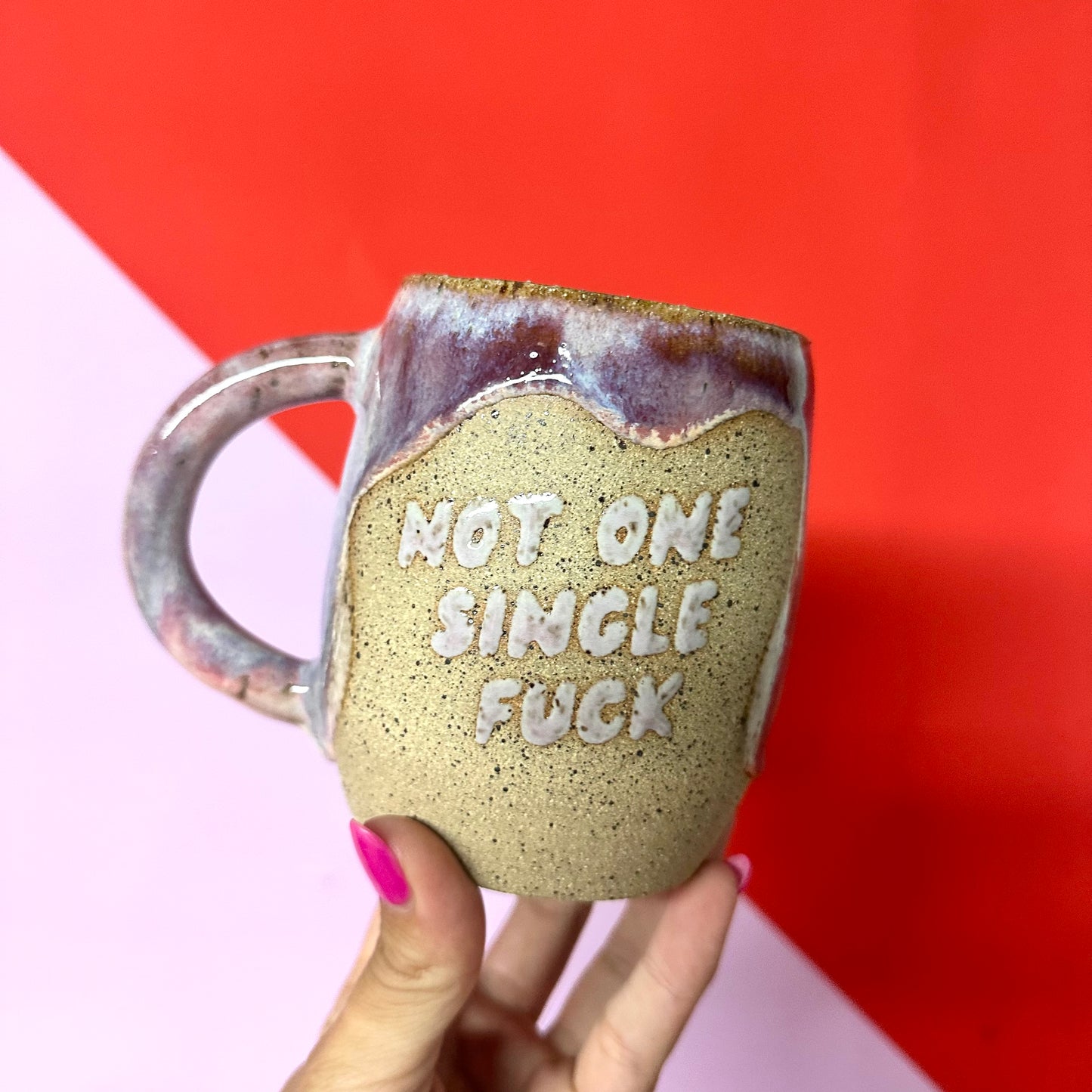 Not One Single Fuck Glazed Mug #1