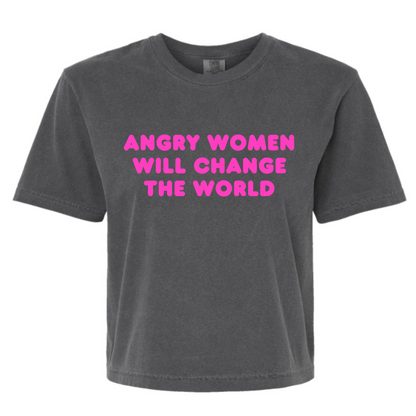 Angry Women Cropped Tee