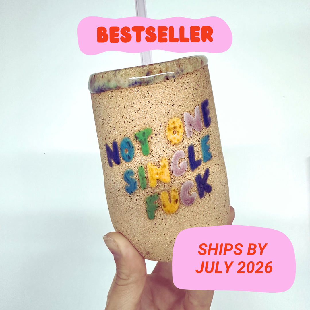 Not One Single F*ck Iced Coffee Cup Preorder: July 2026