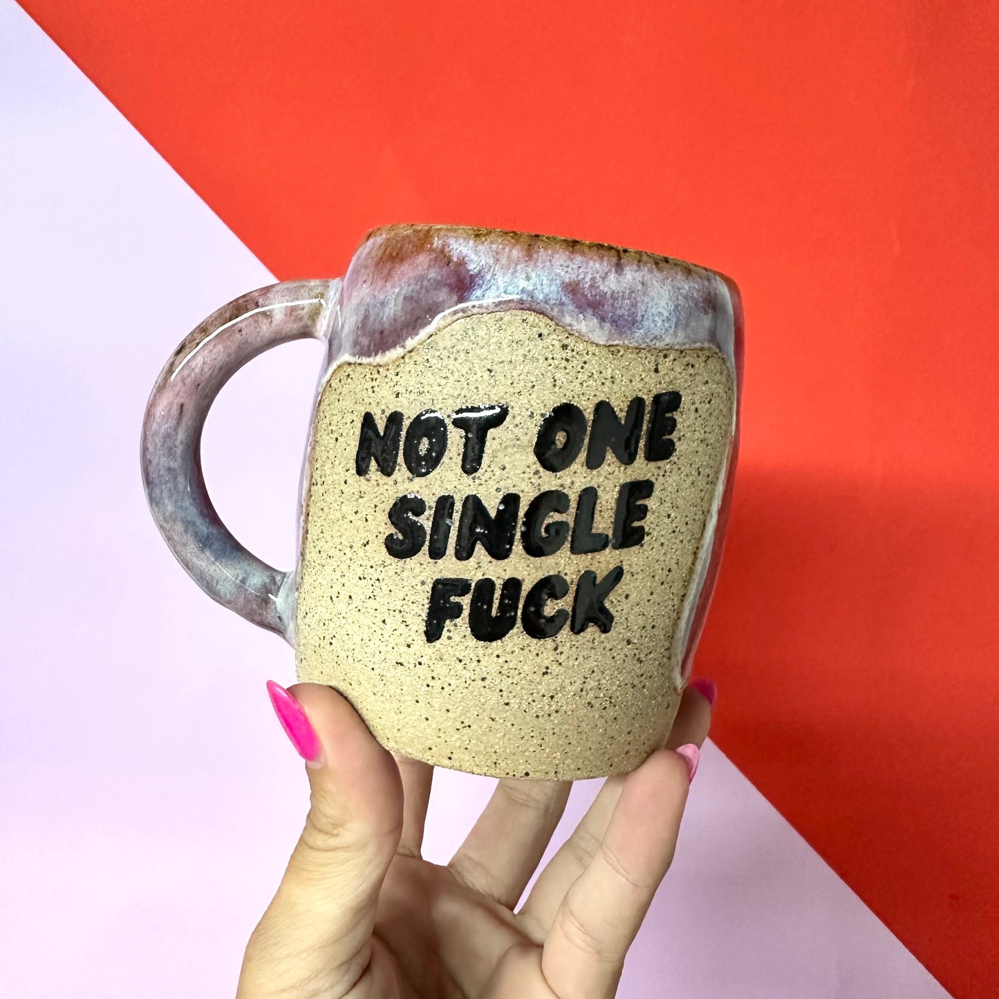 Not One Single Fuck Glazed Mug #2