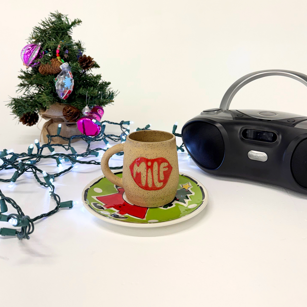 LIMITED EDITION: MILF Etiquette X Party Mouth Mug: Vol 2. Santa Is Cool, But Moms Are Cooler