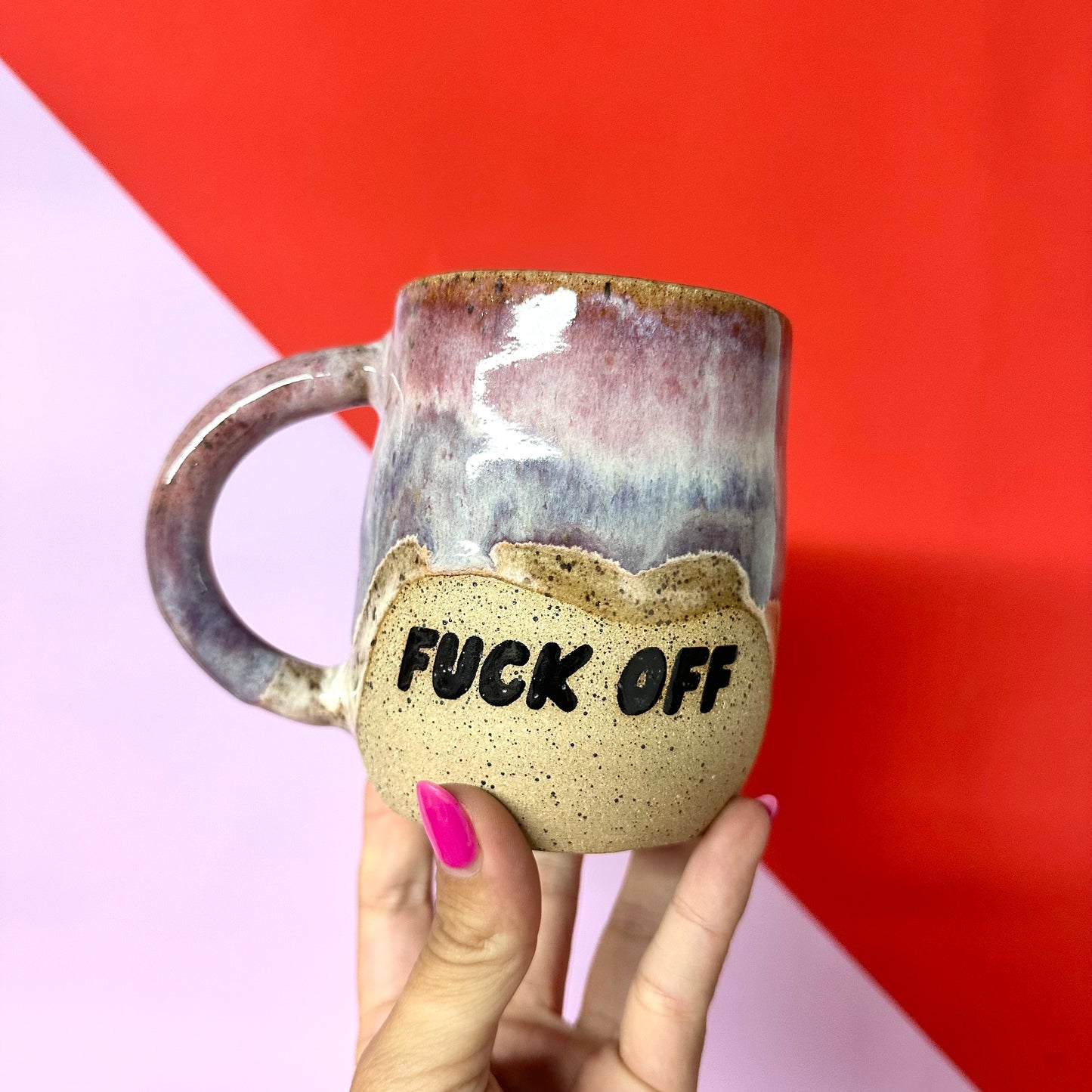 FUCK OFF Glazed Mug #1