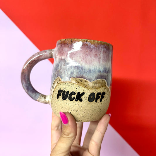 FUCK OFF Glazed Mug #1